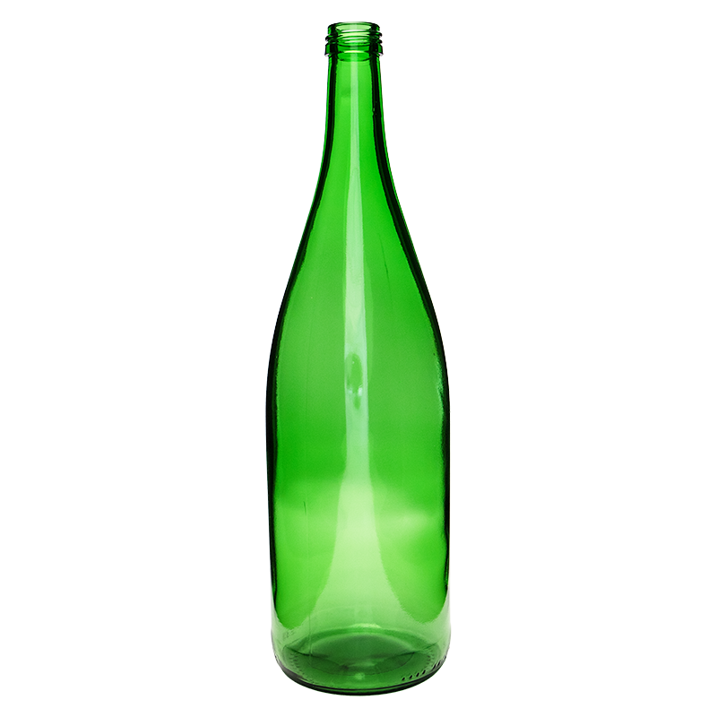 Weinschlegelflasche | 1,0l | Korkmündung | grün | OHNE VERSCHLUSS