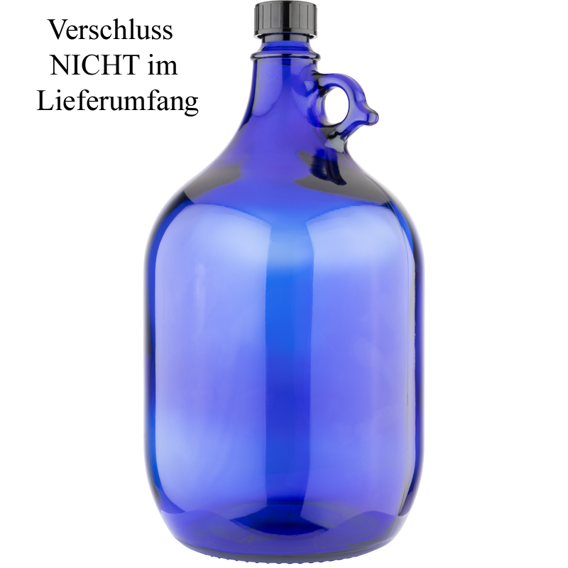 Henkelflasche | 5,0l | PP35 Mündung | blau | OHNE VERSCHLUSS 