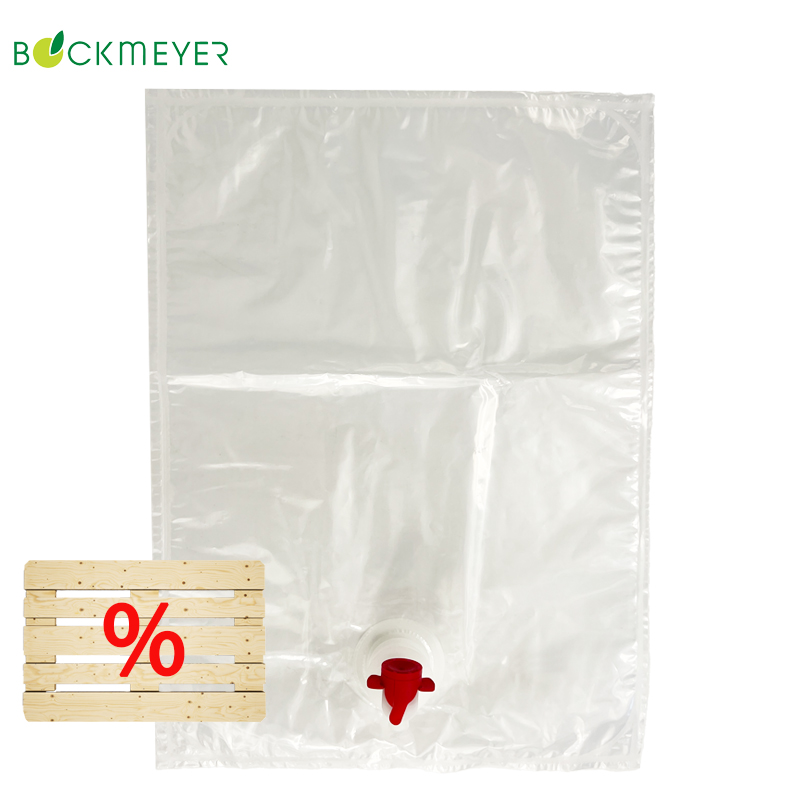 10l Bag in Box | BEUTEL | für Saft | BOCKMEYER | transparent | Auslauf mittig | Palette 4.800Stk