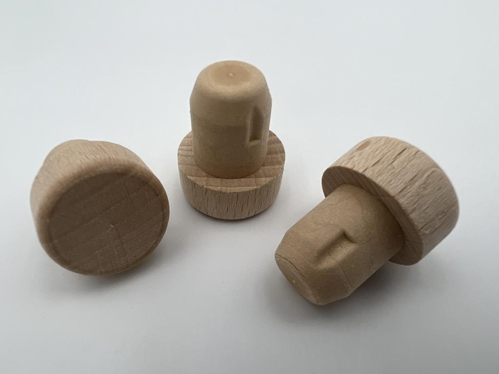 Holzgriffkorken Ø 15mm | PE-Kork | Unzertrennlich