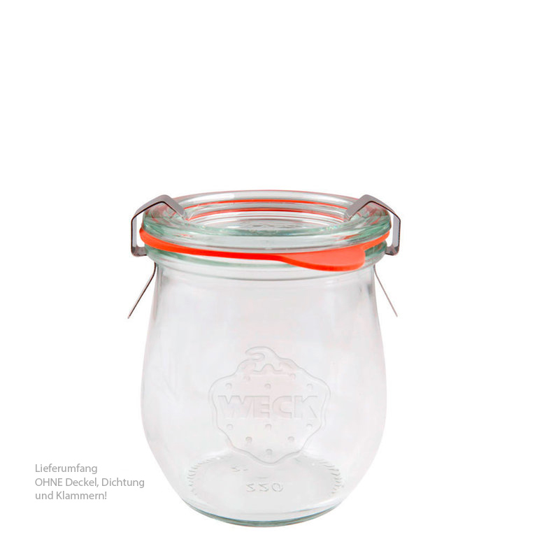 WECK-Mini Tulpenglas | 220ml | weiß | RR60 | OHNE Verschluss