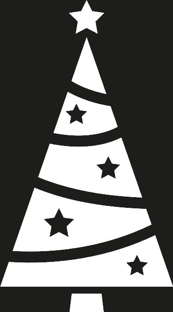 Weihnachts-Plot "Tannenbaum 4" groß | ca. 8,0cm hoch; 4,5cm breit