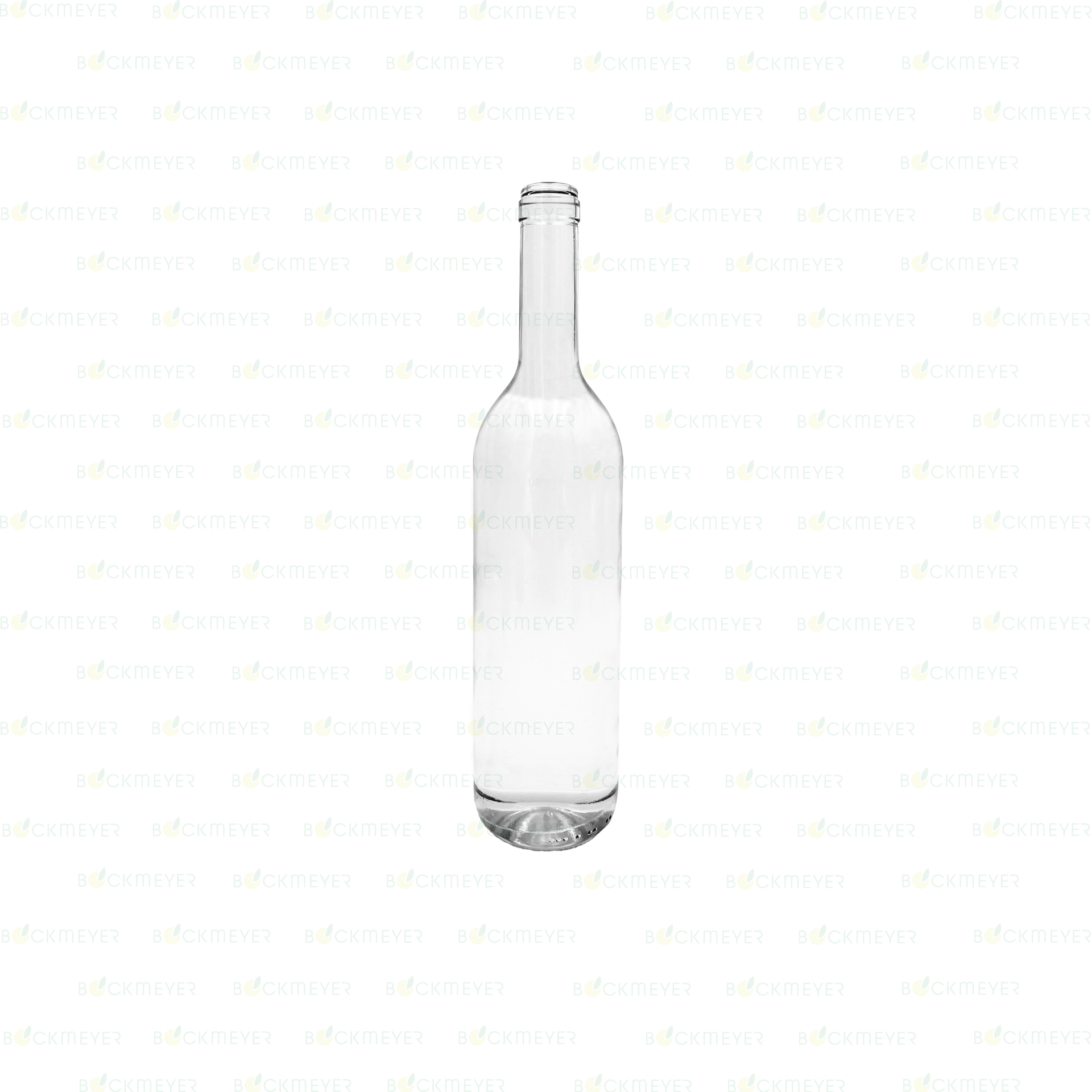 Weinflasche Bordeaux 0,75 Liter, weiß (Kork) (OHNE VERSCHLUSS)