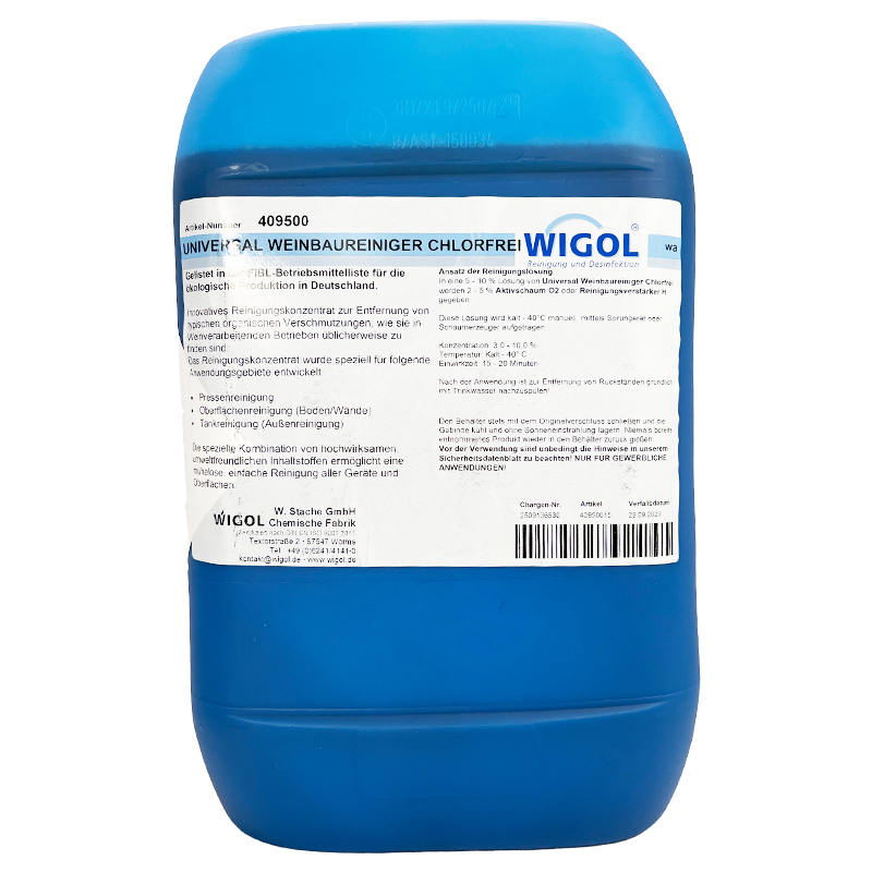 Universal- Weinbaureiniger | chlorfrei | 15Kg