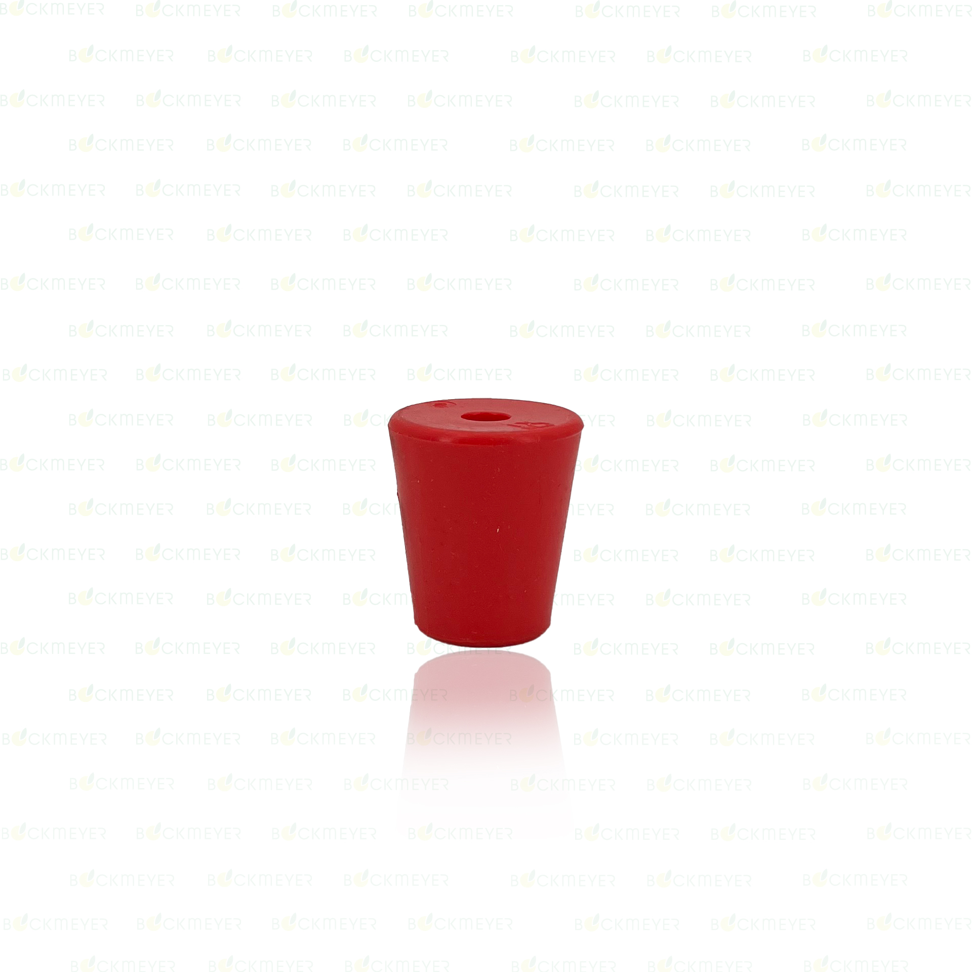 Gummistopfen | 33mm/25mm H=40 | 9mm Bohrung | für 5 Liter Glasballon | rot