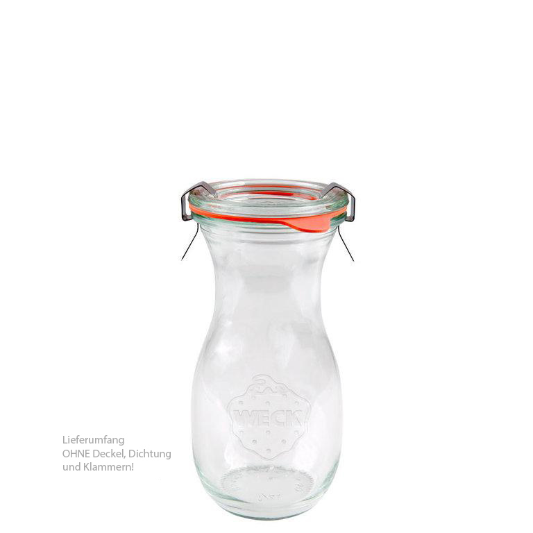 WECK Saftflasche | 290ml | weiß | RR60 | OHNE Verschluss